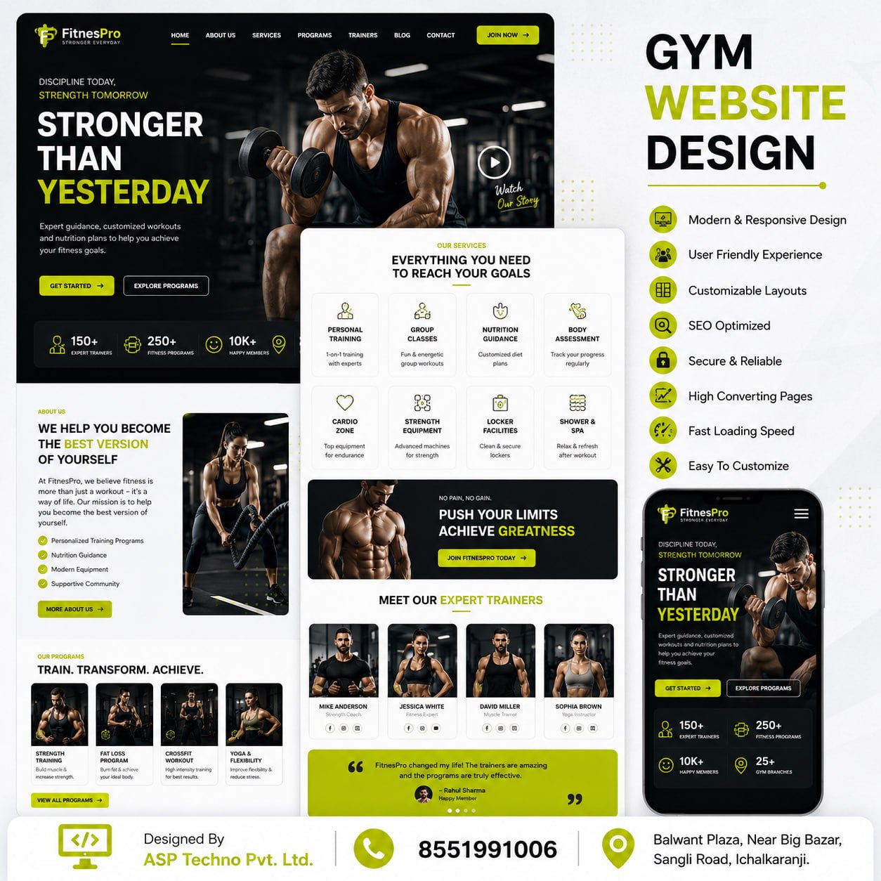 Gym Website Design